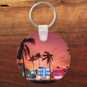 Ocean Drive - Miami Beach Skyline Sleutelhanger (Voorkant)