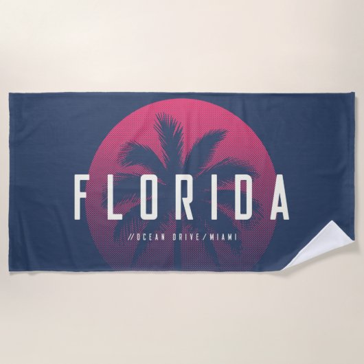 Ocean Drive Miami Florida Strandlaken (Voorkant)