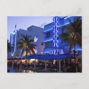 Ocean Drive, South Beach, Miami Beach, 2 Briefkaart