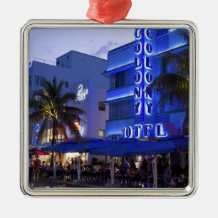 Ocean Drive, South Beach, Miami Beach, 2 Metalen Ornament