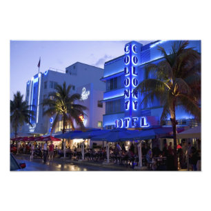 Ocean Drive, South Beach, Miami Beach, Foto Afdruk