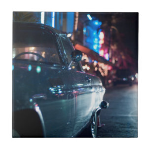 Ocean Drive vintage-wagen Tegeltje