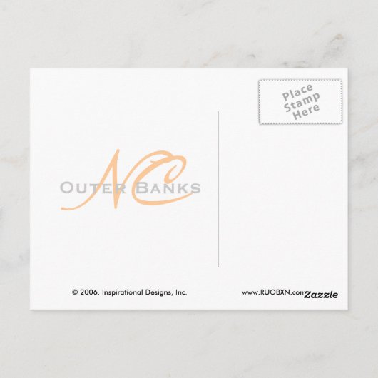 Ocean Dunes Briefkaart (Achterkant)