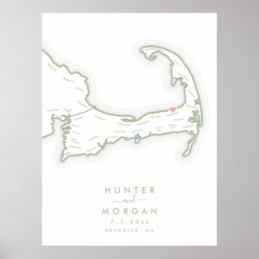 Ocean Edge Resort Trouw Sage Guest Book Poster (Voorkant)