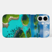 Ocean Escape: Aerial Island Paradise Case-Mate iPhone Case (Achterkant (horizontaal))