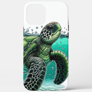 🌊 Ocean Explorer Sea Turtle 🐢 iPhone 12 Pro Max Hoesje