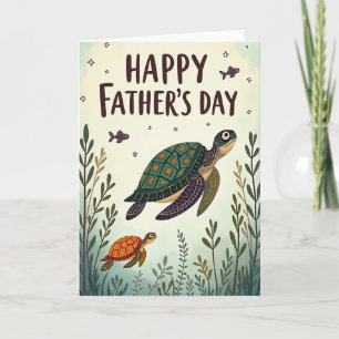 Ocean Fathers Day Kunstkaart Kaart