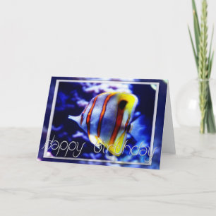 Ocean Fish Bonne Carte de voeux d'anniversaire