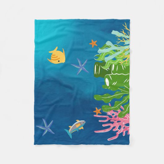 Ocean Fleece Deken (Voorkant)