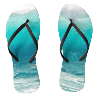 Ocean Flops Custom Surfing Wave Sjabloon Teenslippers