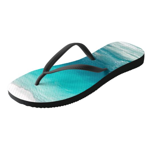Ocean Flops Custom Surfing Wave Sjabloon Teenslippers (Schuin)
