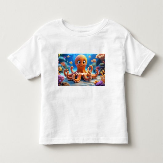 Ocean Friends Octopus T-Shirt pour les jeunes (Devant)