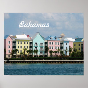 Ocean Front Bahamas Poster