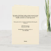 Ocean Funeral Memorial overlijdensbericht gevouwen Programma (Achterkant)