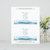 Ocean Funeral Memorial Pocket Tissue Wrapper (Staand voorkant)