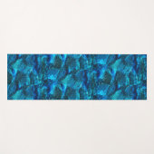 Ocean Geïnspireerd Blue Abstract Art Yoga Mat (Voorkant (horizontaal))
