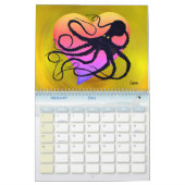 Ocean Geïnspireerd Kunstwerk - Middelgrote Kalende Kalender (Feb 2026)