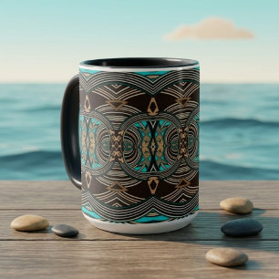 Ocean Getijden Abstract Tribal Mok