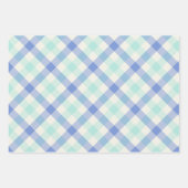 Ocean Gingham Inpakpapier Vel (Voorkant)