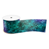Ocean Glamor Paars en Blauwgroen Glitter Lint (Spoel)
