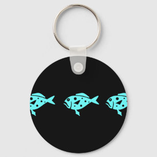 Ocean Glow_Aqua Blue Grouper Sleutelhanger