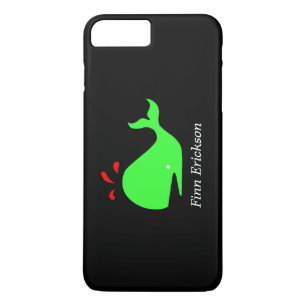 Ocean Glow_Big Spouty Whale_personalized iPhone 8 Plus / 7 Plus Hoesje