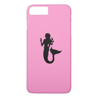 Ocean Glow_Black-on-Pink_Alluring Mermaid iPhone 8 Plus / 7 Plus Hoesje