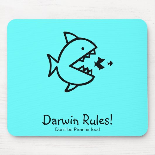 Ocean Glow_Darwin Rules! Muismat (Voorkant)