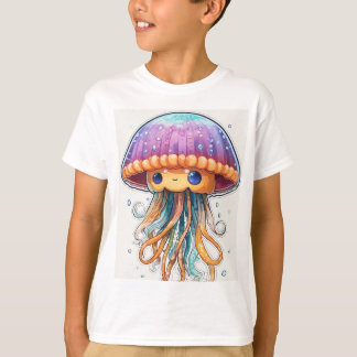 "Ocean Glow: Jellyfish T-Shirt Art"