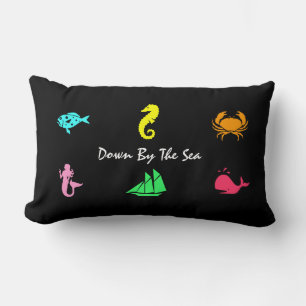 Ocean Glow_nautical themed_aquarium stijl Kussen
