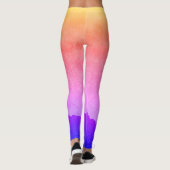 "Ocean Gold Sunset" Leggings by All Joy Art (Dos)