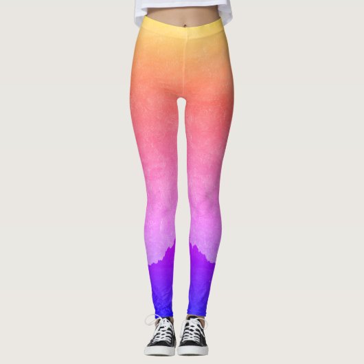 "Ocean Gold Sunset" Leggings by All Joy Art (Devant)
