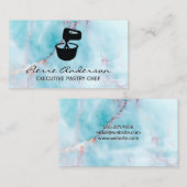 Ocean Granite Marmer Mixing Bowl Achtergrond Klantenkaartje (Voorkant / Achterkant)