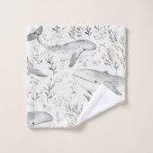 Ocean Grey Whales Bad Handdoek (Wasdoekje)
