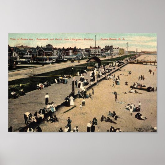 Ocean Grove, New Jersey, Beach  Poster (Voorkant)