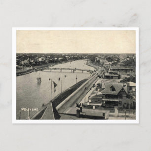 Ocean Grove NJ, Panorama, stijl Briefkaart