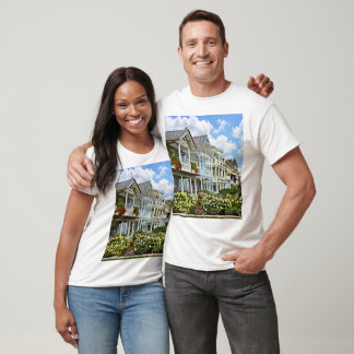 Ocean Grove NJ – Straat met witte hortensia T-shirt