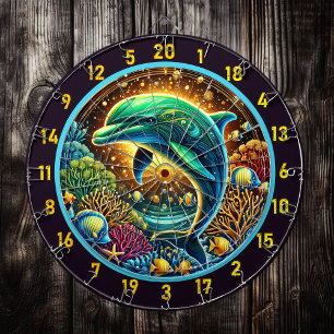 Ocean Harmony Dolphin Dartboard Delight Dartbord