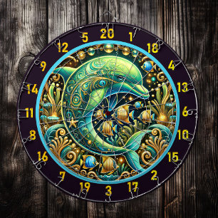 Ocean Harmony Dolphin Dartboard Design Dartbord