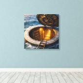 Ocean Hatch Canvas Afdruk (Insitu (Houten vloer))