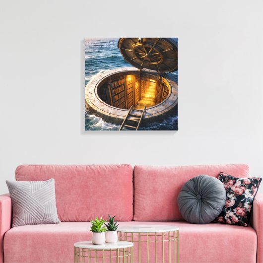 Ocean Hatch Canvas Afdruk (Insitu (Woonkamer))