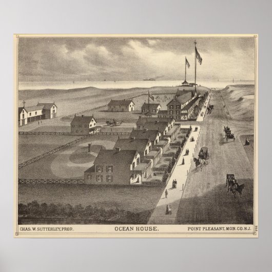Ocean House, Point Pleasant, NJ Poster (Voorkant)