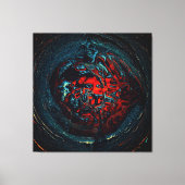 Ocean Inferno Red Glow Canvas Afdruk (Voorkant)