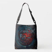 Ocean Inferno Red Glow Crossbody Tas (Achterkant)