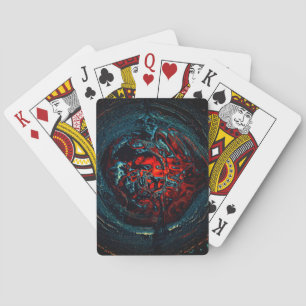 Ocean Inferno Red Glow Pokerkaarten