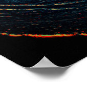 Ocean Inferno Red Glow Poster (Hoek)
