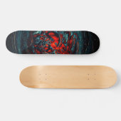 Ocean Inferno Red Glow Skateboard (Horizontaal)