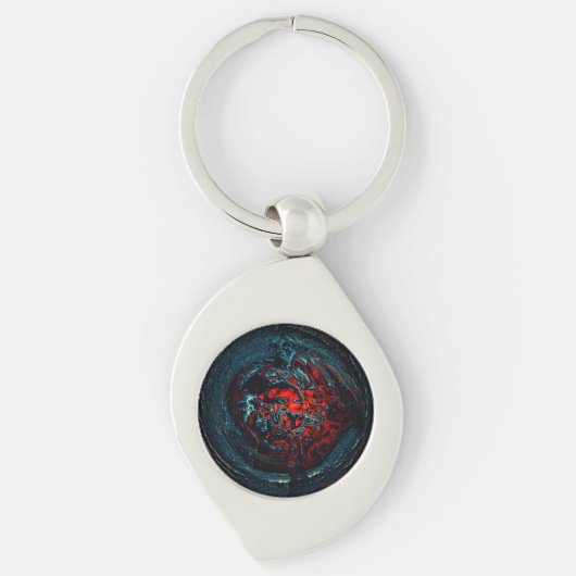 Ocean Inferno Red Glow Sleutelhanger (Voorkant)
