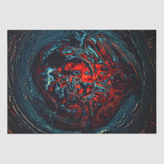Ocean Inferno Red Glow Tissuepapier (Voorkant)