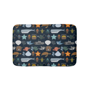 Ocean Inhabitants Patroon 1 Badmat